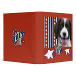 July 4th Firecracker - English Springer Spaniel 3 Ring Binders