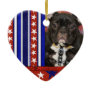 July 4th Firecracker - French Bulldog - Teal Christmas Ornaments
