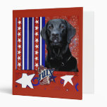 July 4th Firecracker - Labrador - Black - Gage Binder