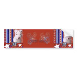 July 4th Firecracker - Pitbull Puppy - Petey Bumper Stickers
