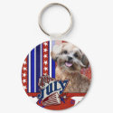 July 4th Firecracker - ShihPoo keychain