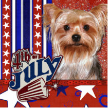 July 4th Firecracker - Yorkshire Terrier Cut Outs