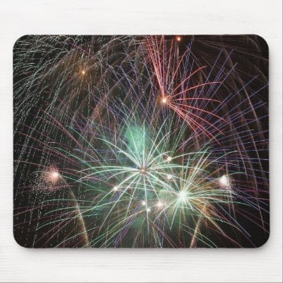 July 4th Fireworks mousepad by zipflmeister