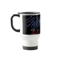July 4th Fireworks & the American Flag in Lights Coffee Mugs