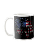 July 4th Fireworks & the American Flag in Lights Mug
