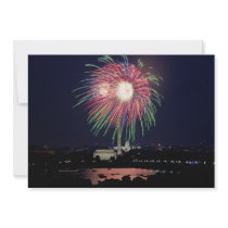 July 4th fireworks, Washington, D.C. Custom Invites