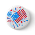 July 4th Flag buttons by TeeZazzle July 4th Flag buttons