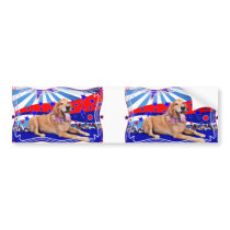July 4th - Golden Retriever Bumper Stickers