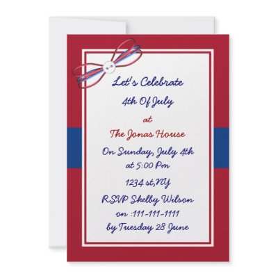 July 4th Holiday party Invitation Zazzle_invitation July 4th Holiday party Invitation Zazzle_invitation