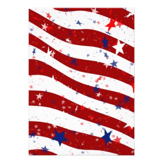 July 4th, Independence Day Party BBQ Invitation