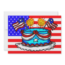 July 4th Party Invitation invitations