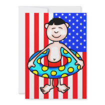 July 4th Party Invitation invitations
