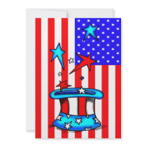 July 4th Party Invitation invitations