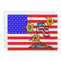 July 4th Party Invitation invitations