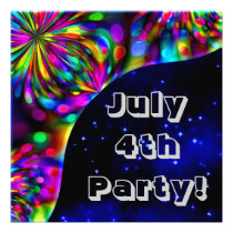July 4th Party! Invitation invitations