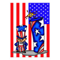 July 4th Party Invitation invitations