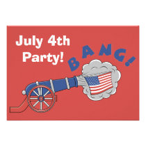 July 4th Party Invitation invitations