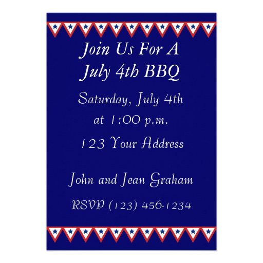 July 4th Party Invitation