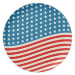 July 4th Party Plate Stars and Stripes Forever