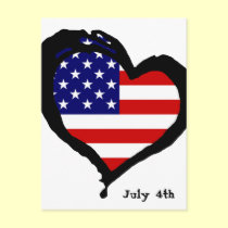 July 4th postcards