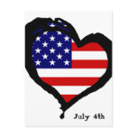 July 4th postcards