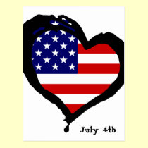 July 4th postcards