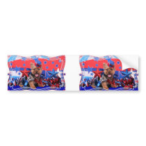 July 4th - Yorkie - Jake Bumper Stickers