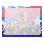 July 4th - Yorkie - Vinnie Memo Pad