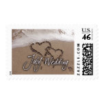 July Beach Destination Wedding - Customized postage