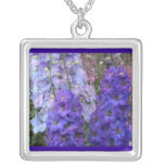 JULY Birth Flower - Delphinium Necklace