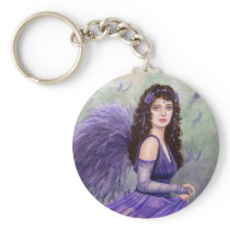 July Fairy by Fantasy artist Lori Karels Keychain