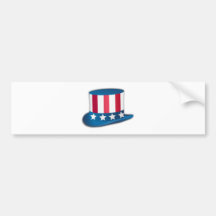 July Fourth Hat Bumper Stickers