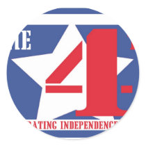 July Fourth stickers