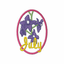 July - Larkspur embroidered shirts by ZazzleEmbroidery July - Larkspur embroidered shirts