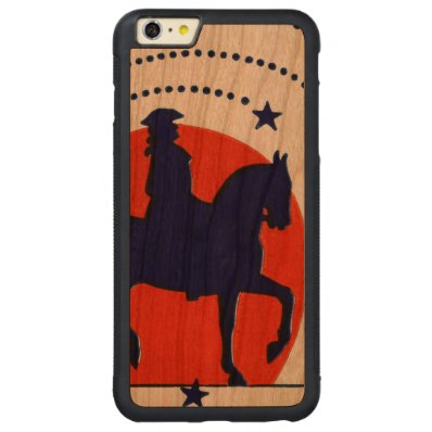 July the 4th horse patriotic Independence Day Carved® Cherry iPhone 6 Plus Bumper Case