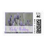 July  Wedding lavender flowers Stamps