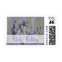 July  Wedding lavender flowers postage