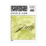 July Wedding monogram stamp