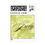 July Wedding monogram stamp