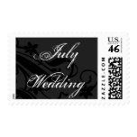 July Wedding Postage Stamp