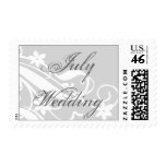 July Wedding Postage Stamp