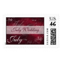 July Wedding Ruby postage