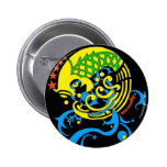 Julzips - Estampado Chaqueta Pinback Buttons