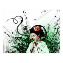 Julzips - Geisha Post Card