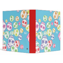 Jumble of Sugar Skulls Binder