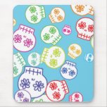 Jumble of Sugar Skulls Mousepads