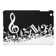 Jumbled Musical Notes iPad Mini Covers