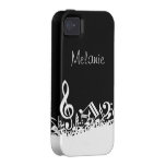 Jumbled Musical Notes  iPhone 4/4S Vibe Case-Mate iPhone 4 Cover