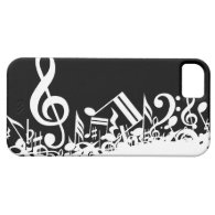 Jumbled Musical Notes iPhone 5 Cover