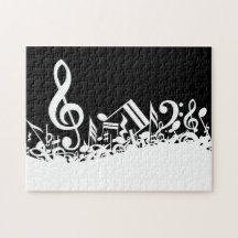 Jumbled Musical Notes Jigsaw Puzzles